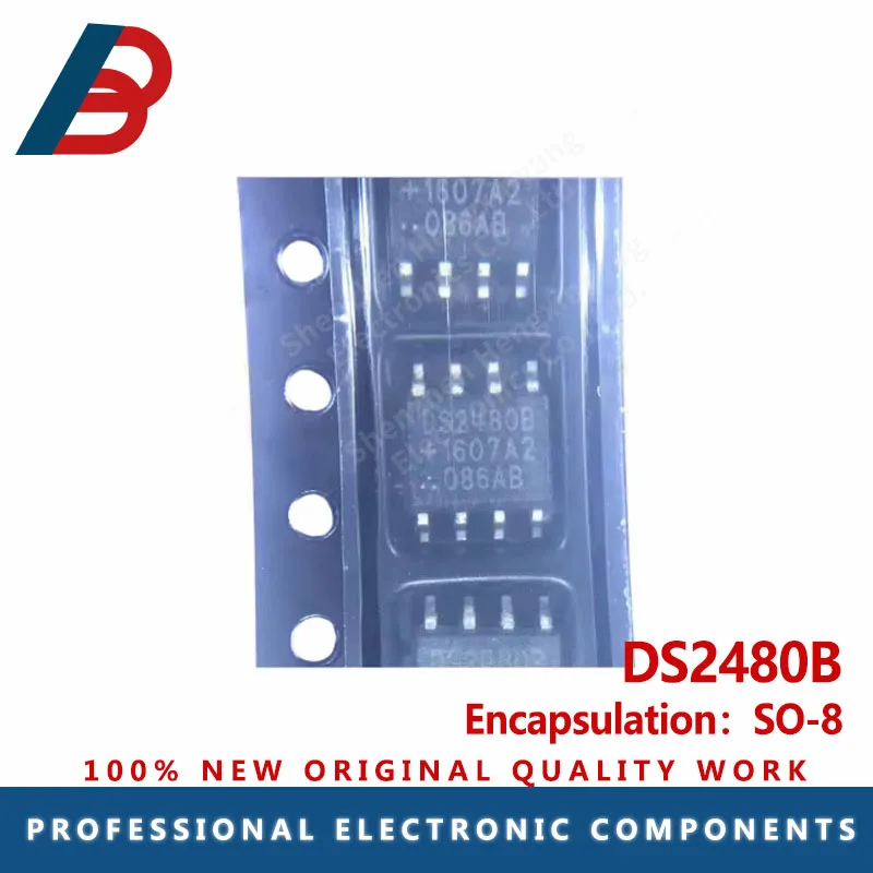 10PCS DS2480B DS2480 DS2480B  DS2480B T&R Driver 1/0 SO-8  RS232 ICs