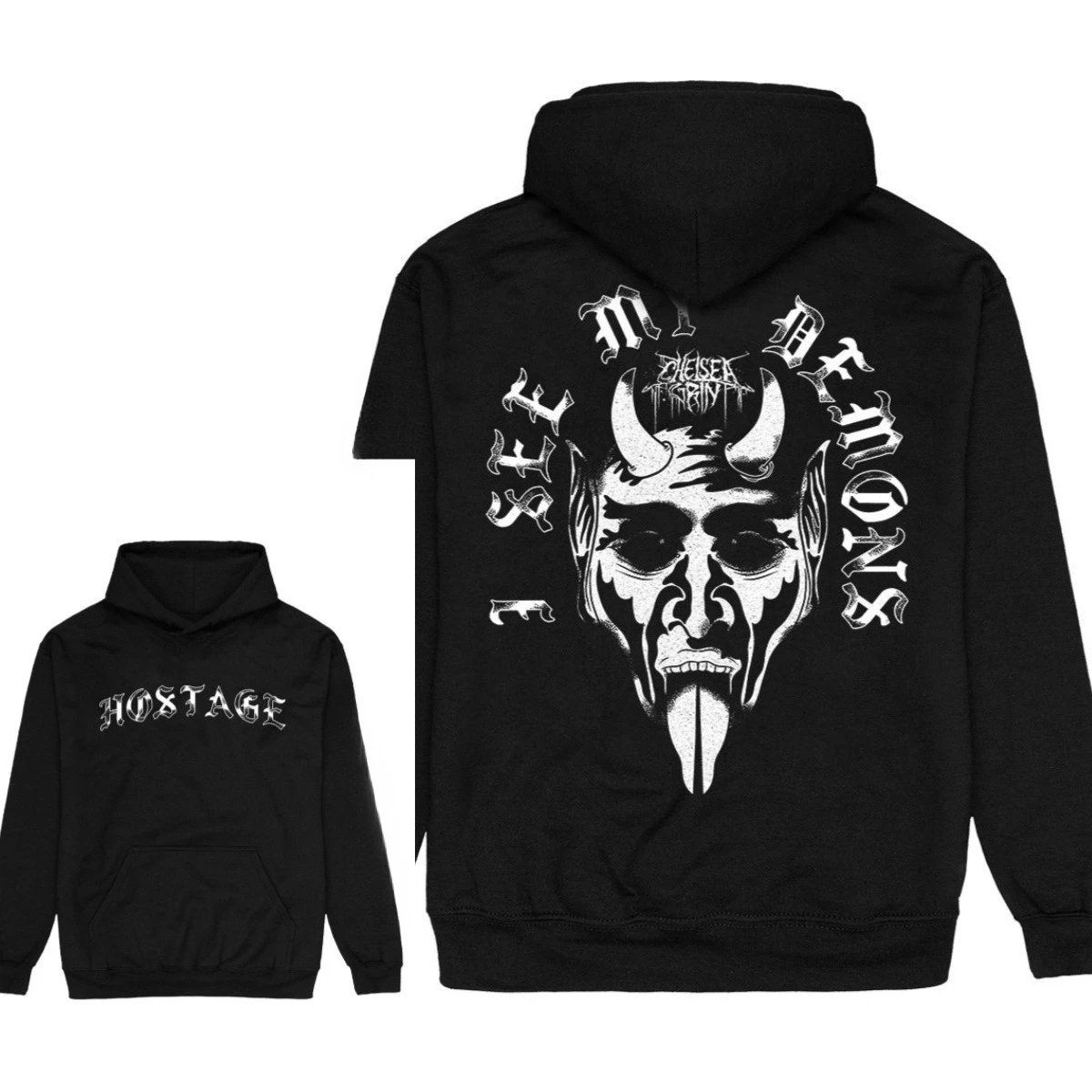 Chelsea Grin Band Print Hoodie Retro Style Hoodie Men and Women Can Wear Autumn and Winter Hoodie