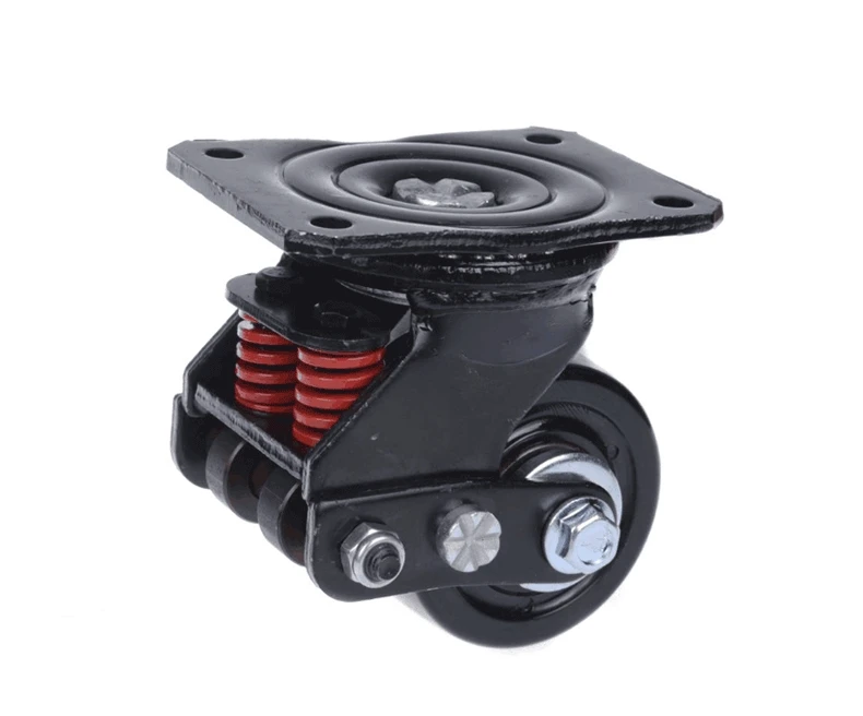 

1pc-3 Inch Super Heavy Duty Industrial Shock Absorbing Caster/fixed Wheel With Brake Nylon Heavy Duty Wheel load capacity 400KG