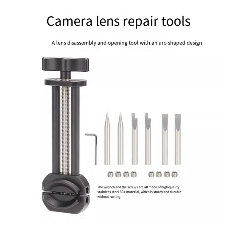 DT23 Lens Filter Ring Spanner Wrench Multi-Function Vise Professional Open Tool for Camera Lens Maintenance Kit