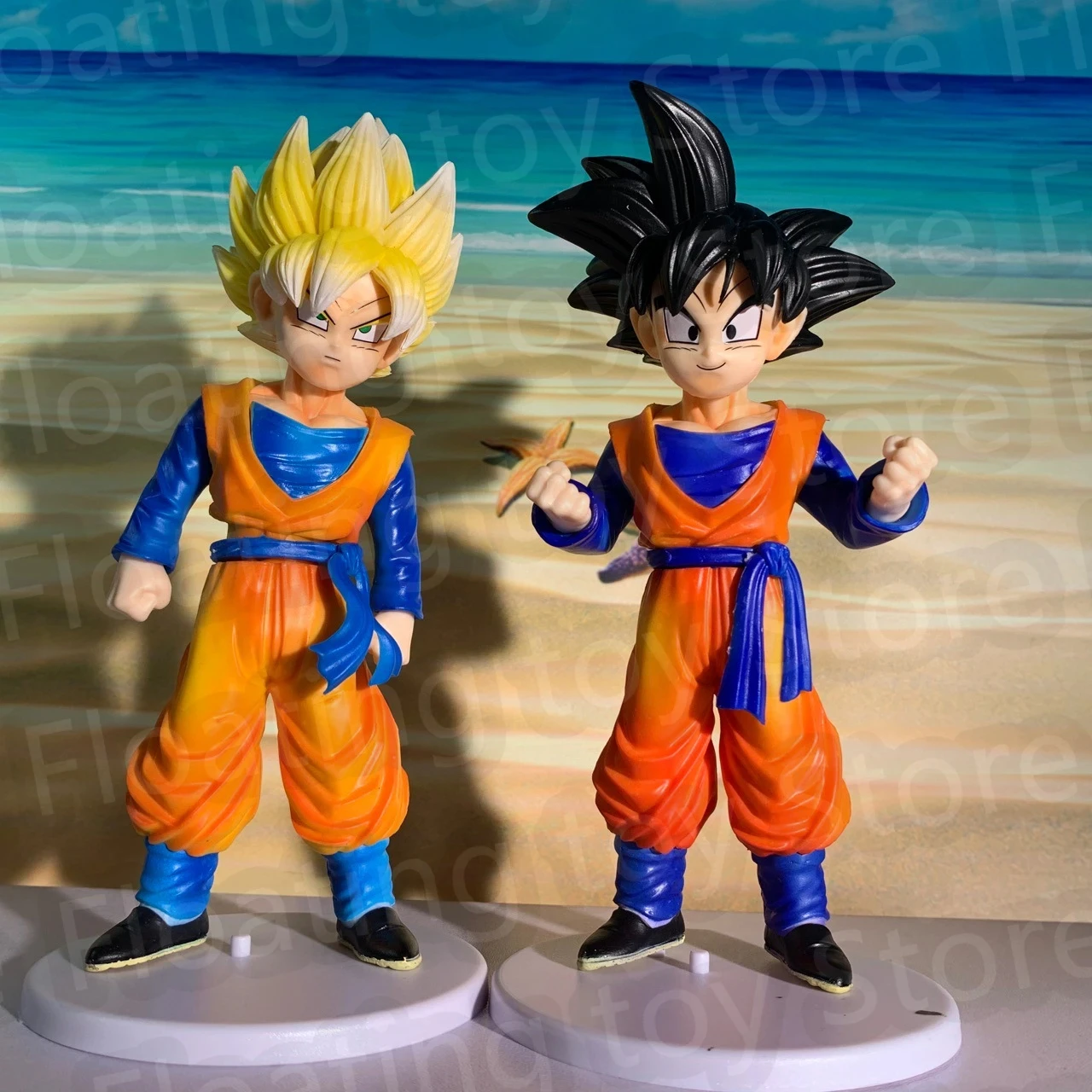 4Pcs/Set Middle Size Dragon Ball Anime Figure Super Saiyan Son Goku Torankusu Trunks Goten Action Figurine Model 18-20cm