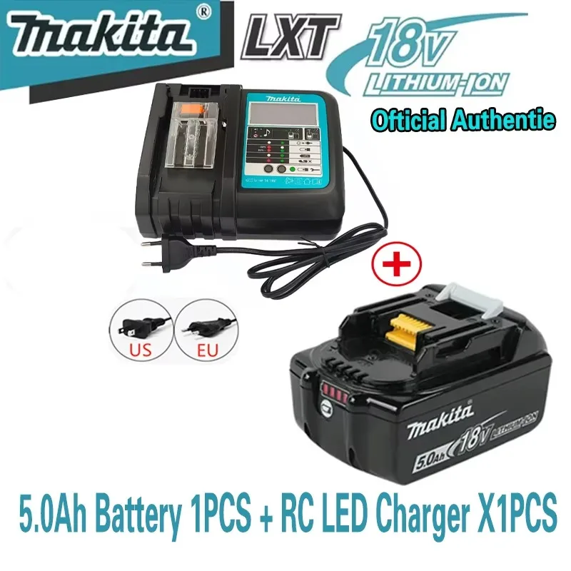 

Аккумулятор для электроинструмента Makita 18V 6.0Ah, 100% оригинал, с LED-индикатором, литий-ионный, замена LXT BL1860B BL1860 BL1850