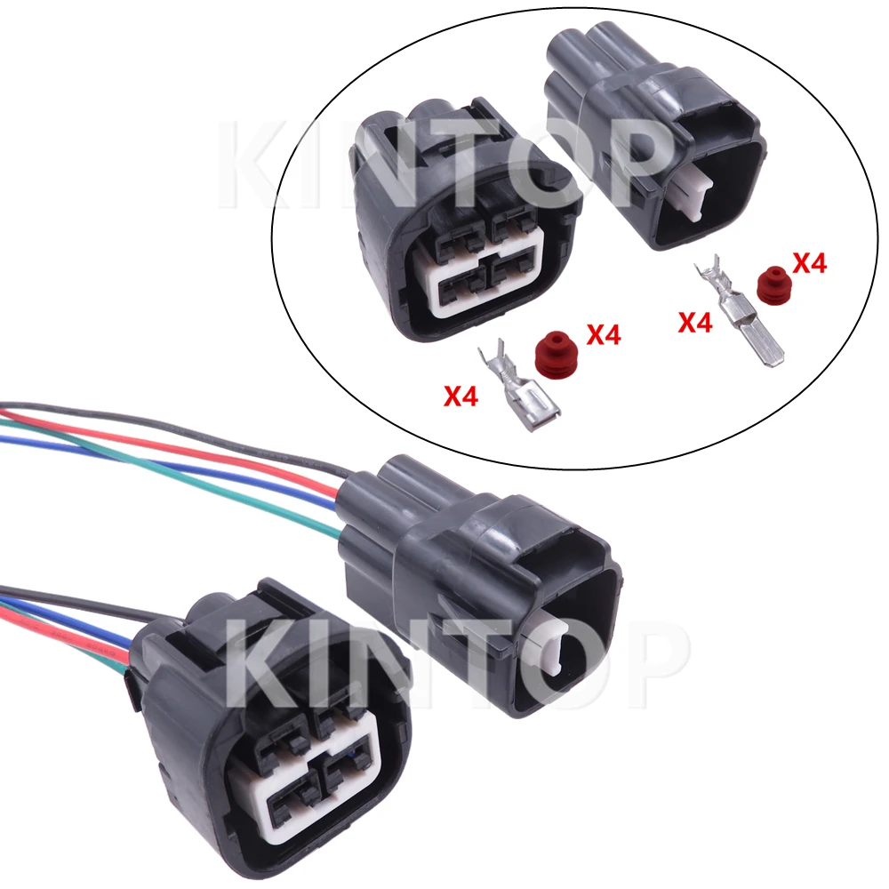 

1 Set 4 Pins 7282-7043-30 7283-7043-30 MG641744-5 AC Assembly Car Plastic Housing Connector Auto Male Female Fan Wiring Sockets