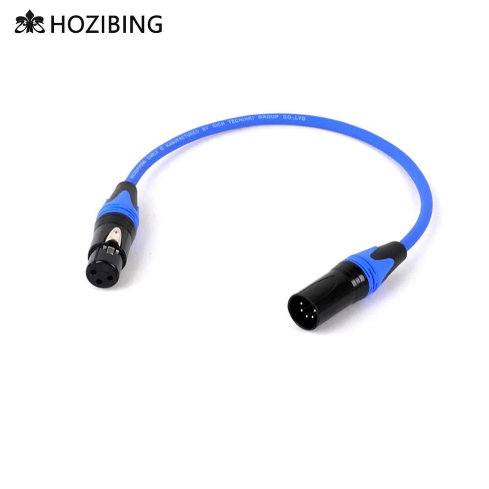 

Professional XLR Audio Cable Audio Extension Cord 3Pin Female XLR to 5Pin Male Adapter for MIC Amp Mixer Stage Light Turnaround