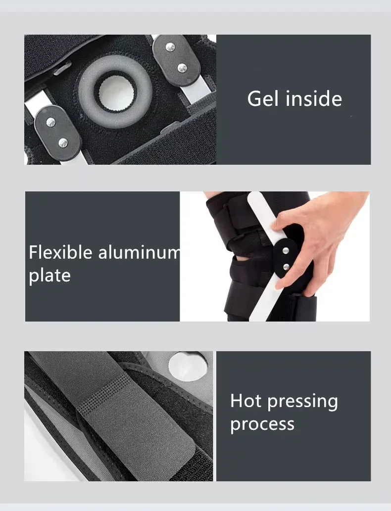 Sports Shock Absorption Protection Compression Fitness Running Aluminium Plate Support Strap Knee Pads Medical manufacturer