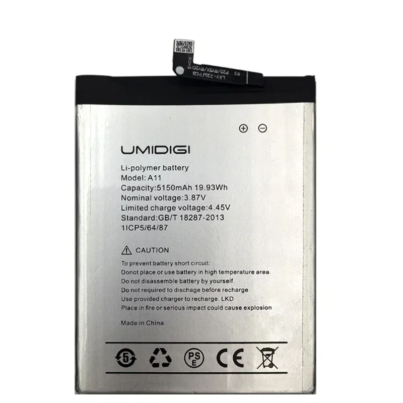 Replacement Battery For UMI Umidigi A11 A11S, High Quality Batteries, 100% Original, 5150mAh, Fast Shipping, 2024