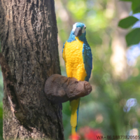 LED Light Factory Price Artificial Animal Tree Hanging Parrot Light Warm Light Garden Villa Outdoor Decoration Solar Resin Bird