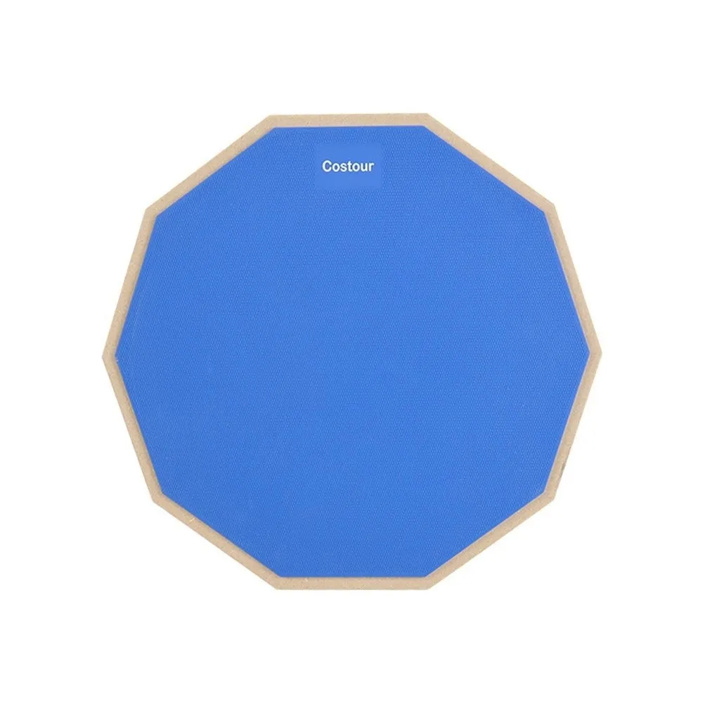 

12 Inch Drum Practice Pad Rebound Shock‑Absorbent Percussion Board Anti-slip Professional Snare Stand Silent Practice Drum Pad