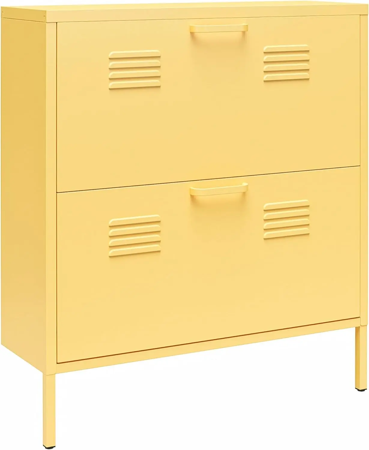 Cache 2 Door Shoe Storage, Yellow