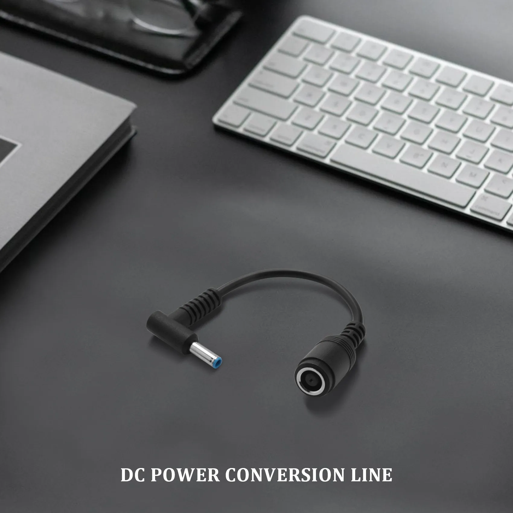 Adapter Power Supply 7.4x5.0mm to 4.5x3.0mm Tip Connector Converter for Spectre Elitebook Split Chromebook Replacement Laptop Ch