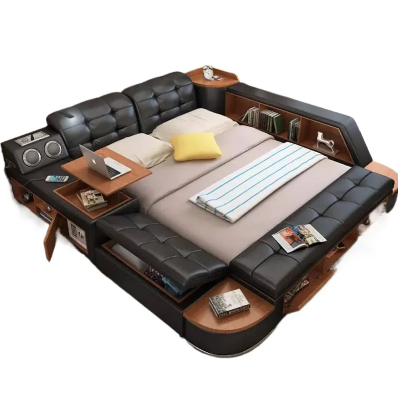 Tatami multi-function bed, master bedroom simple modern practical double bed