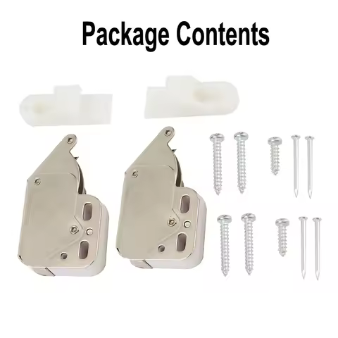 2pcs SPRING LOADED MINI TIP Cold Rolled Steel Nylon Material Spring Lock Caravan/Boat Cupboard/Door Cabinet Latch Lock