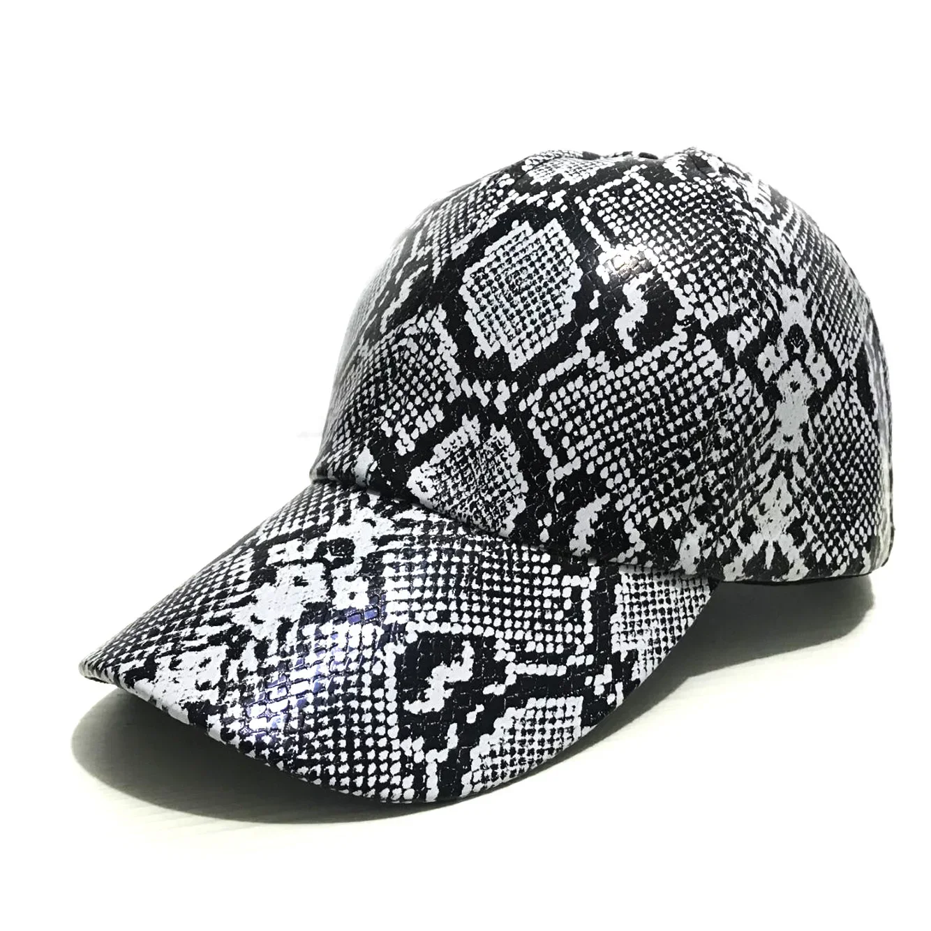 Snake Skin Print Baseball Cap Adjustable High Quality Dad Trucker Hat Men Women Anti-sun Visor Sun Caps Hip Hop Gorras Unisex