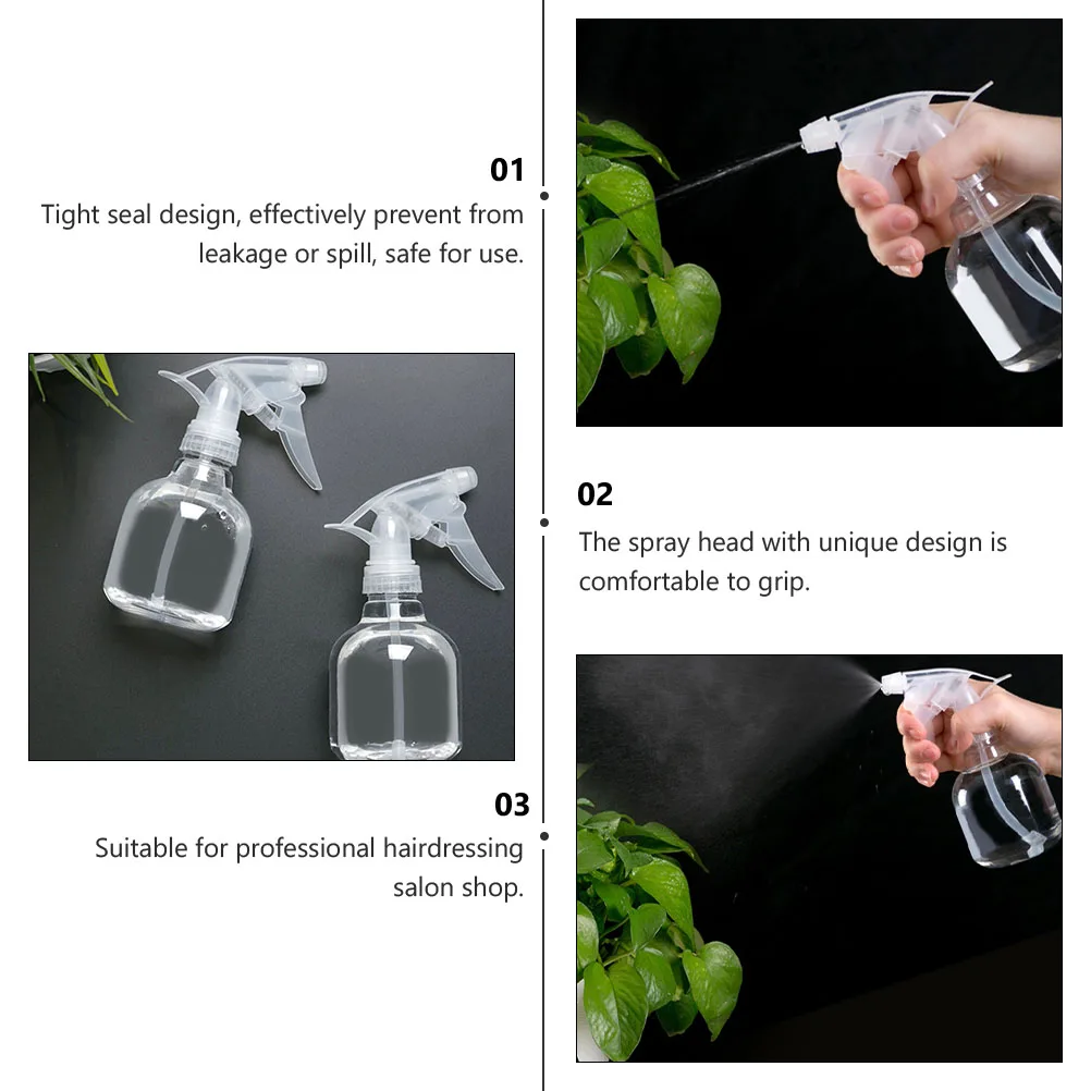 

5pcs 250Ml Empty Plastic Spray Bottles For Hairdressing Cleaning Gardening Plants Mist Sprayer Bottle Portable Durable