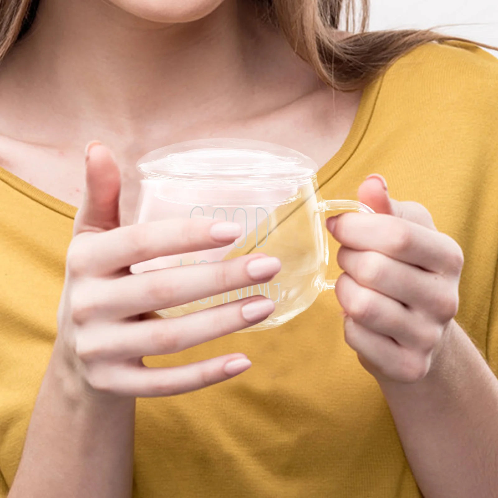 

Glass Milk Cup with Handle Clear Smooth Surface Transparent Beverage Cup for Home Party Coffee Tea Glass Tea Mug