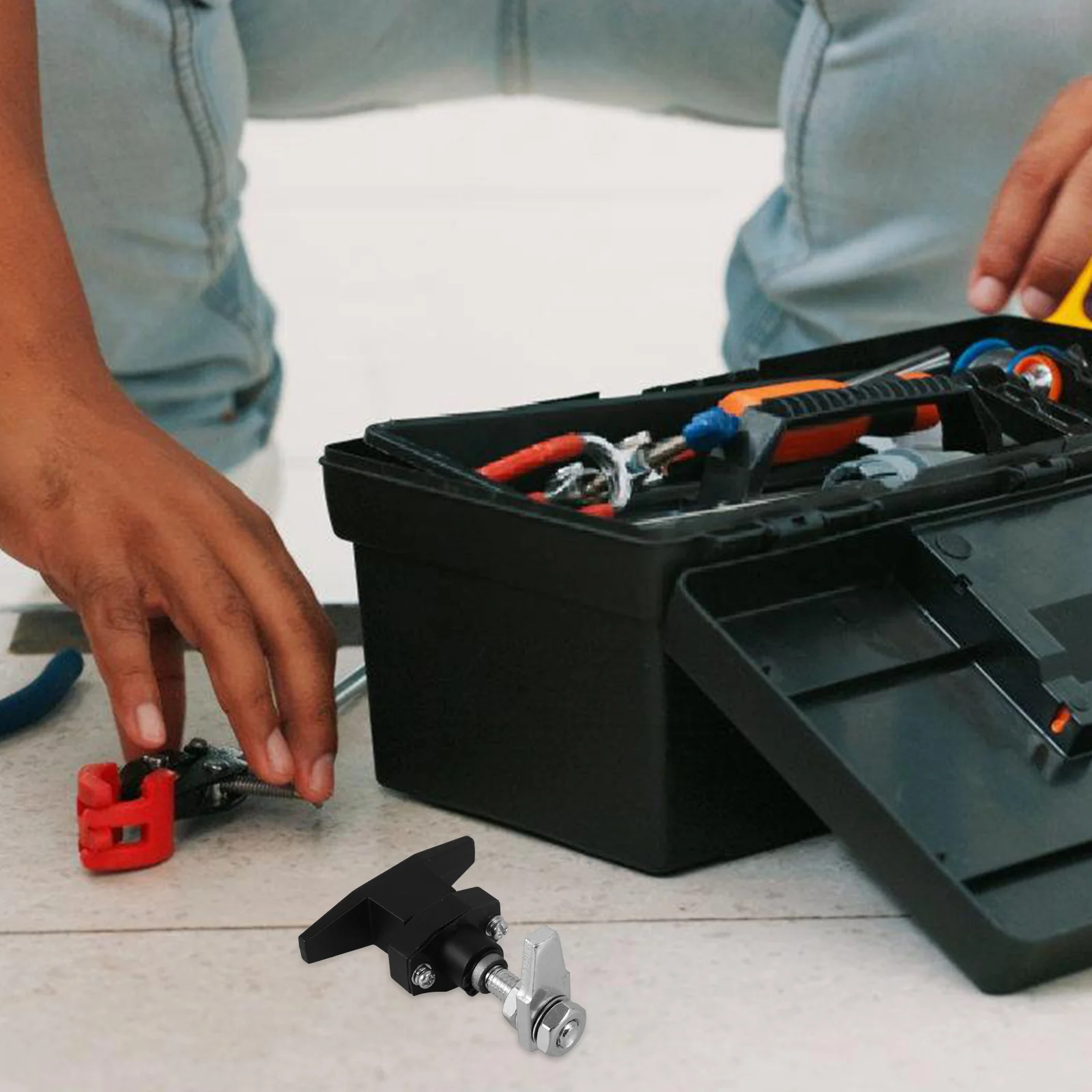 

Heavy Duty Cabinet Lock T Handle Latch Anti-Theft Metal Lock for Box Compartment Security Drawer Counters Use T Handle Latch