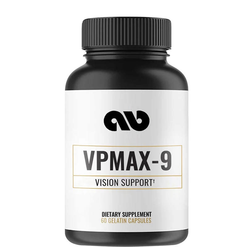 VpMax-9 perawatan mata dan suplemen antioksidan, mengandung vitamin mata, lutein, lycopene, dan ekstrak cranberry-60 Kapsul