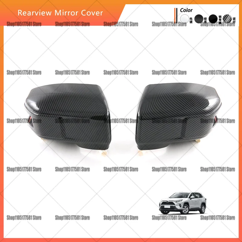 For SsangYong Torres 2022-2025 Mirror Cover Cap, Carbon Look, Decorative Trim Shell, Replacement Accessory