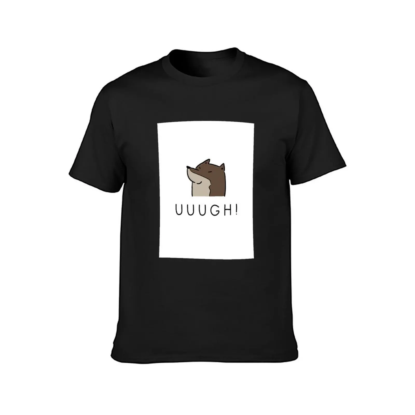 UUUGH! Frustration Expression Design - Dog Illustration T-Shirt blanks summer top mens graphic t-shirts pack