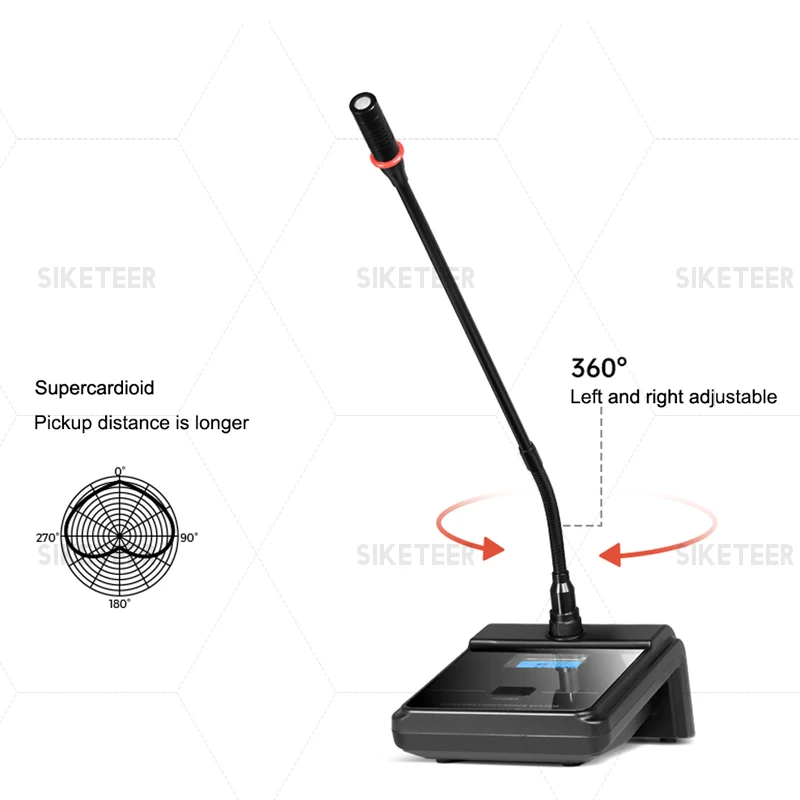 Sistema microfonico wireless UHF professionale, microfono lavalier portatile, chiesa, matrimonio, microfono da palco wireless