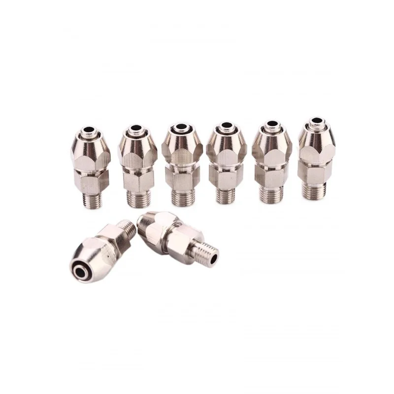 

5pcs For the Water-cooled universal pure copper water nozzle circulation pipe interface of the engraving machine spindle