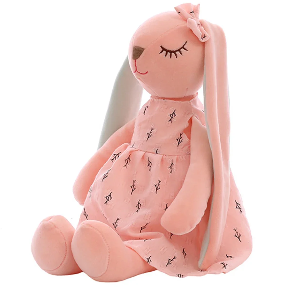 45CM Cartoon Lange Ohren Kaninchen Puppe Weiche Plüsch Spielzeug für Kinder Kaninchen Schlafen Mate Gefüllte Plüsch Tier Spielzeug Kinder Ostern geschenke
