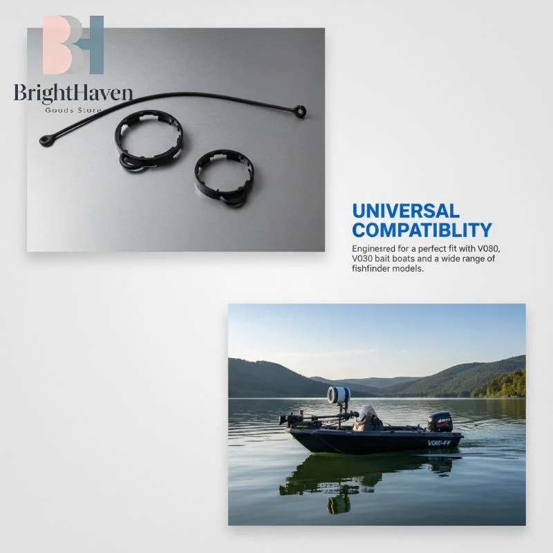 Support de fixation et corde de suspension officiels d'origine V030-04 pour sonar de pêche sans fil – Pièces de rechange pour support de transport B.H.