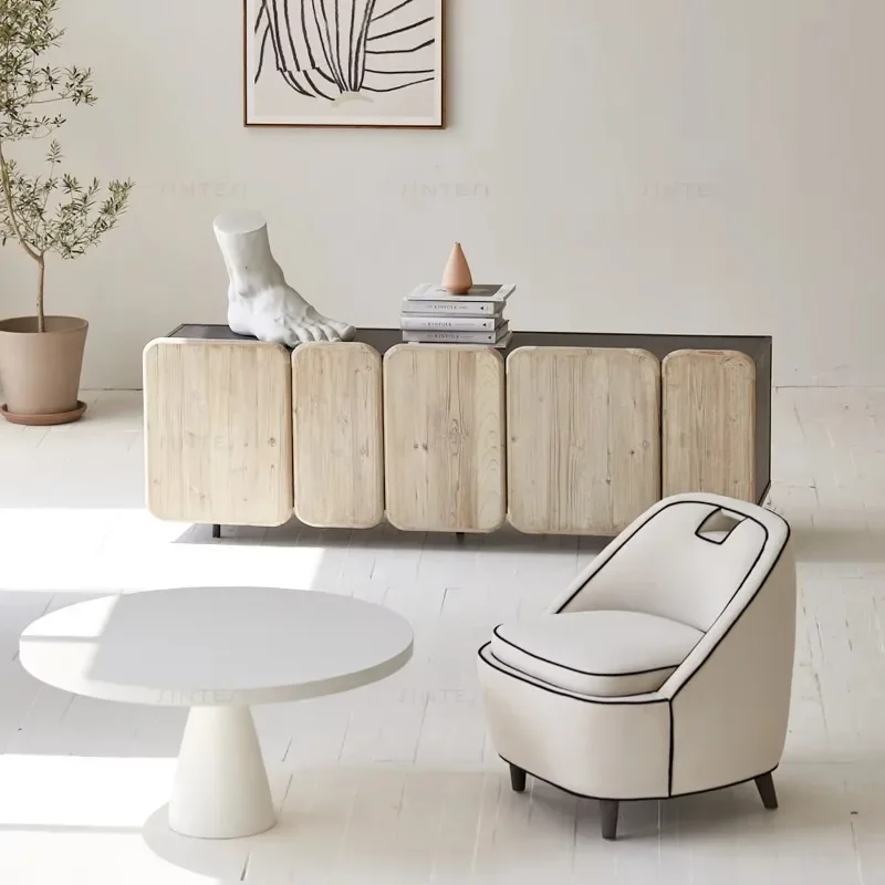 Simple Furniture Style Sideboard Recycled Pine TV Cabinet Contemporary Display Cabinet Wooden Cabinet