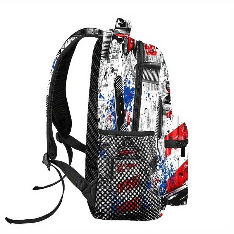 Custom Bag Barber Store (4)[Custom]Custom Designs Available, Travel Backpacks, Hiking Backpacks, Laptop Bags, Suitable For Trave