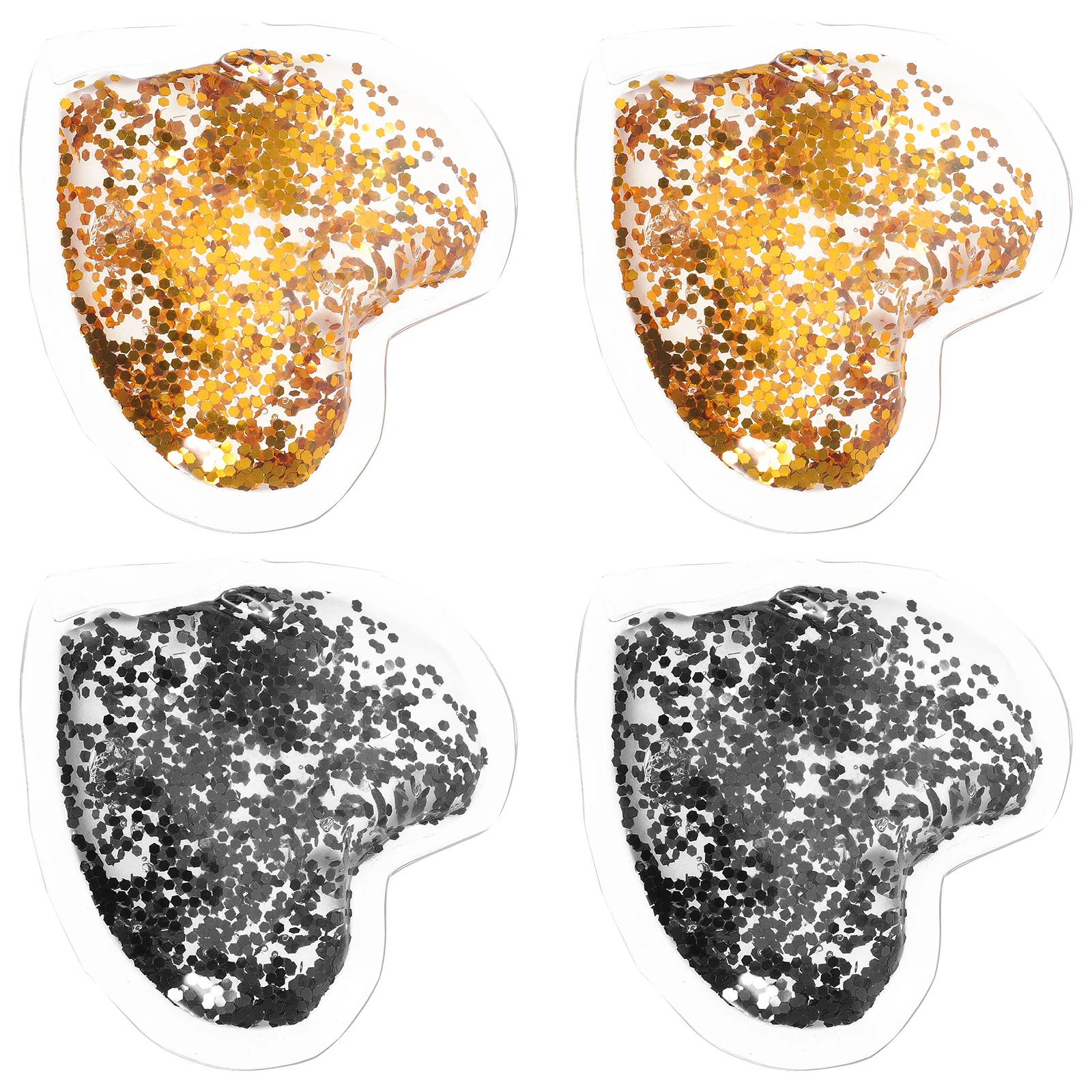 

4 Pcs Reusable Heart-shaped Eye Bag Patch for Adults under Pads Pvc Cooling Gel