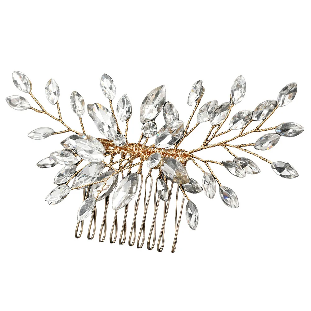 

Comb Rhinestone Hair Clip For Women Wedding Bridal Accessories Decorative Combs Styling Headpiece Fine Hair
