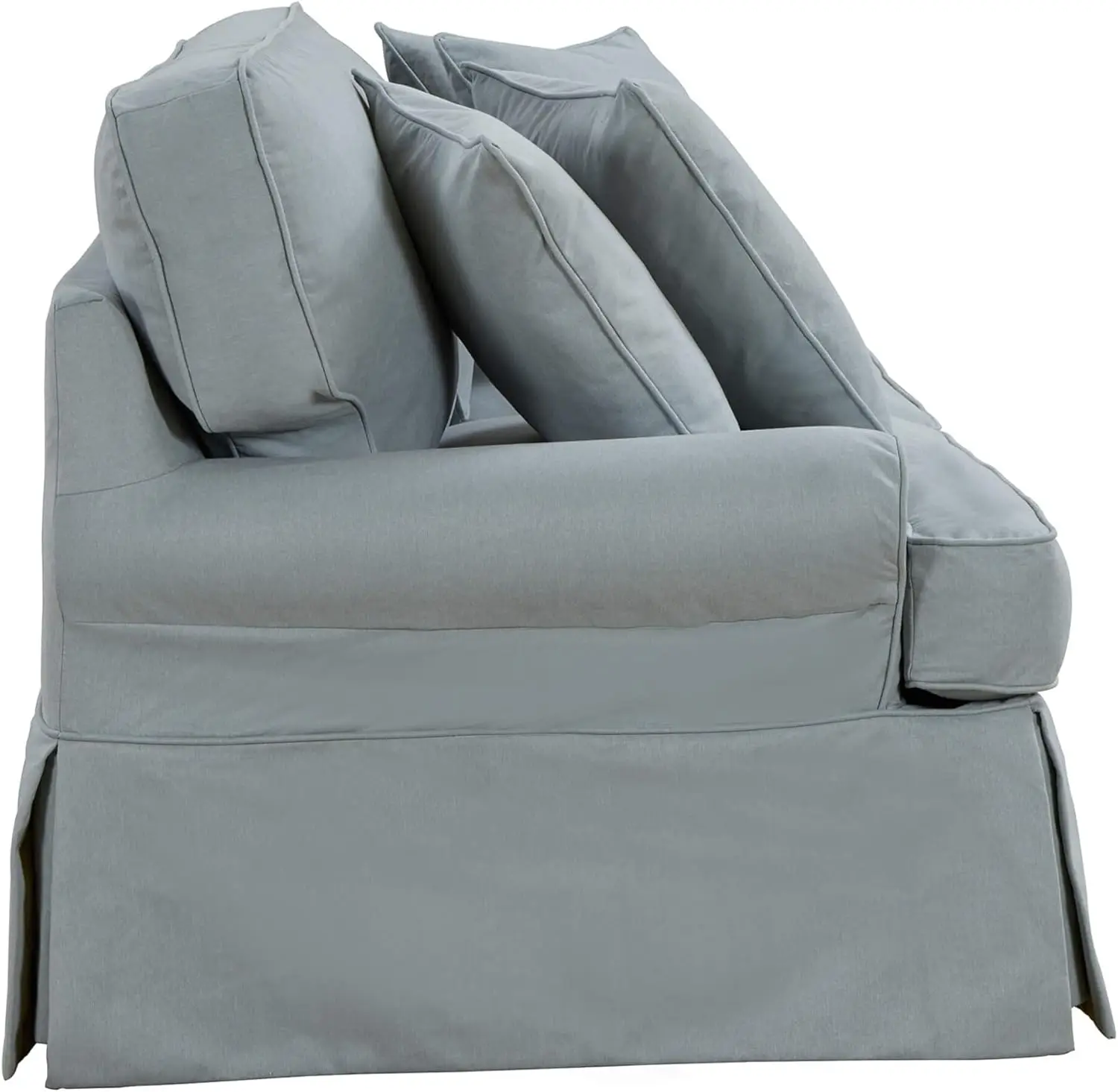 Trading Horizon Sofa Slipcover, Configurable, Aqua Blue