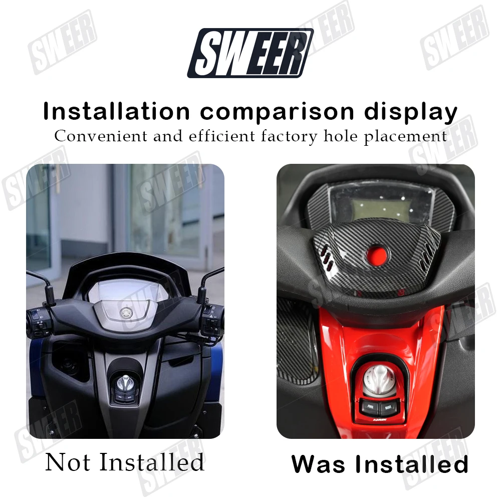 Motorcycle Handlebar Steering Upper Central Cover Suitable For Yamaha NMAX125 NMAX155 2020-2024 Handlebar Central Cover