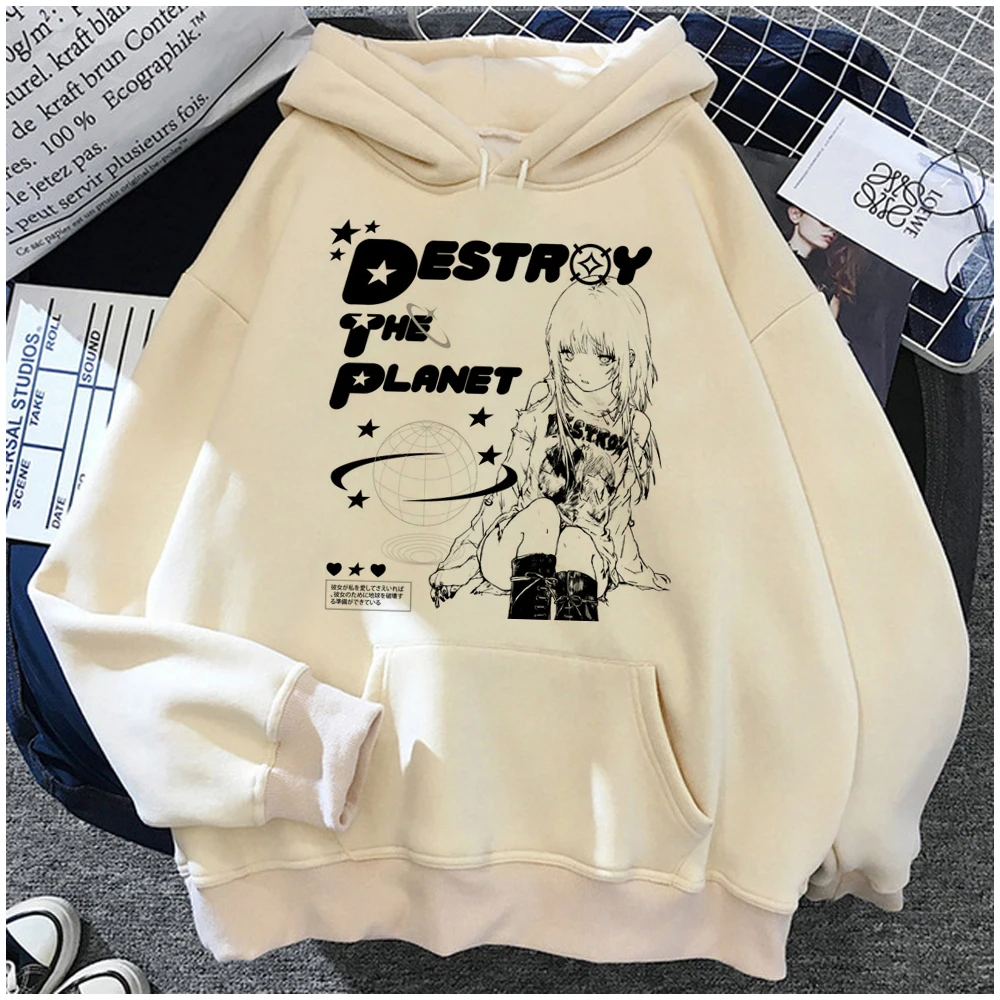 Y2k Tops hoodies women anime aesthetic sweater female graphic pulls