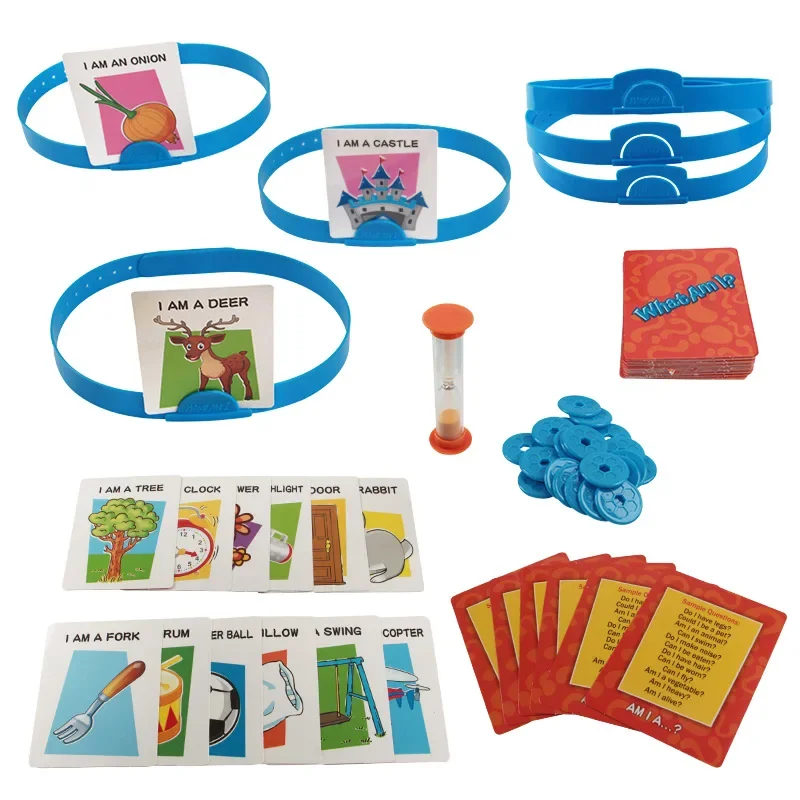 لعبة لوحة تخمين الصورة للأطفال من ما أنا حفلة لعبة مضحكة تفاعلية بين الوالدين والطفل العائلة الكبار لعبة بطاقات متعددة اللاعبين #4