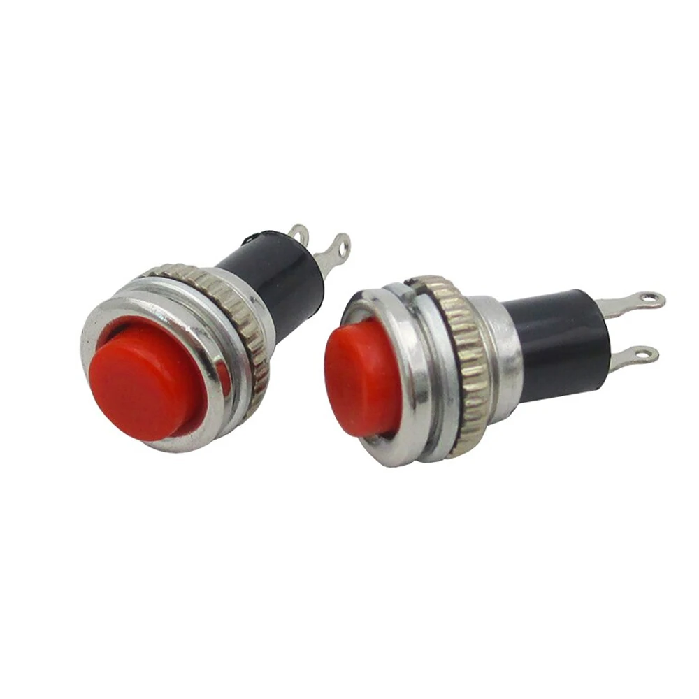 2x Red Push DS-316 Recessed momentaneo OFF ON 12.8mm