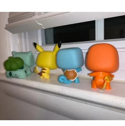 Funko Japanese Pokemons Anime Figure Pikachu Bulbasaur Squirtle Charmander Collection Model Toys Decoration Kawaii Doll KidsGift