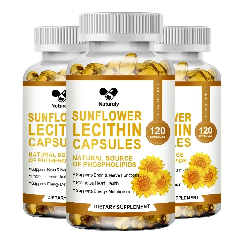 El producto de cápsulas de lecitina de girasol promueve la seguridad cardiovascular protege el apoyo del hígado para aliviar la ansiedad