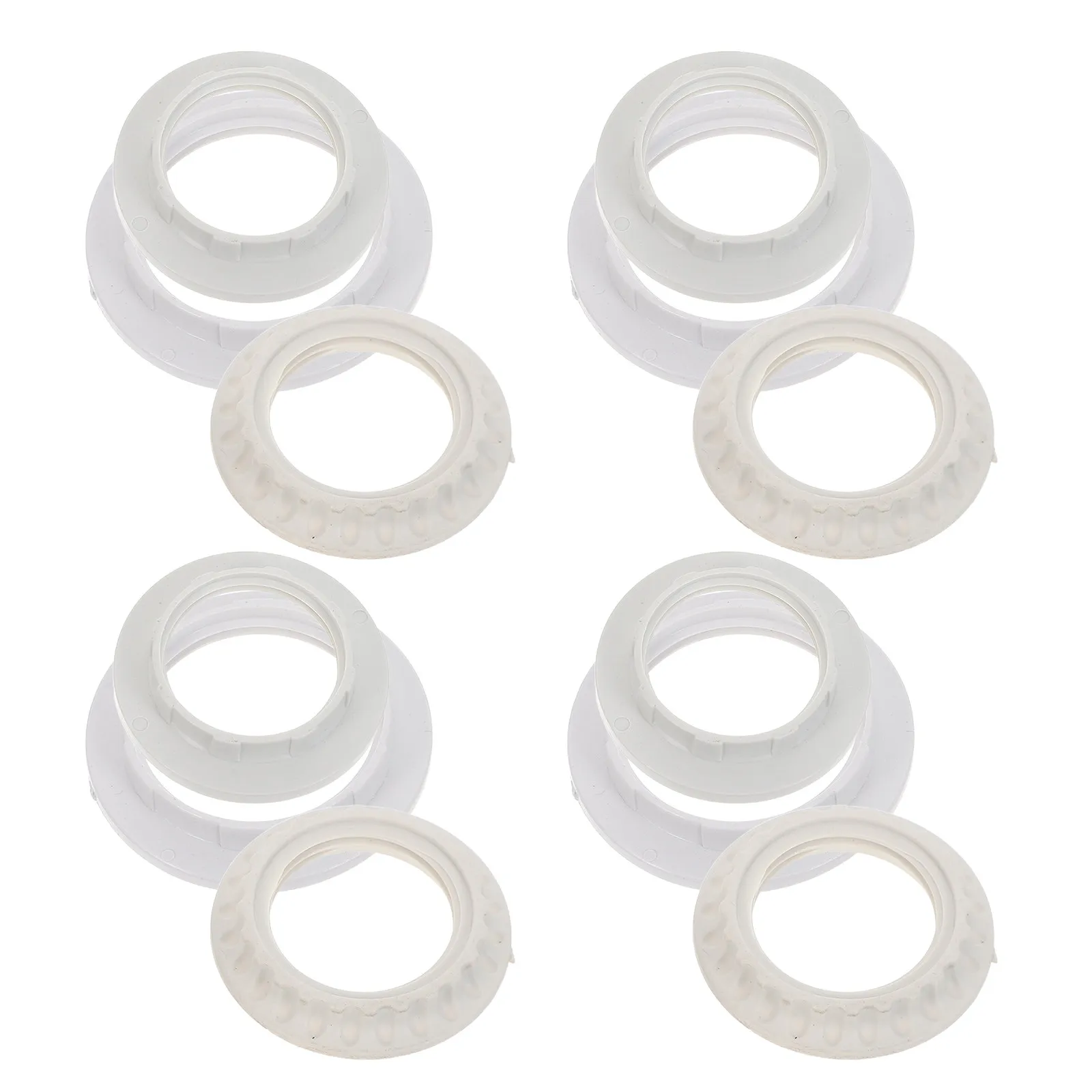 12Pcs Lamp Shade Fixing Rings Metal E14 E27 Socket Stable Table Lamp Shade Holder Replacement Hardware Accessories