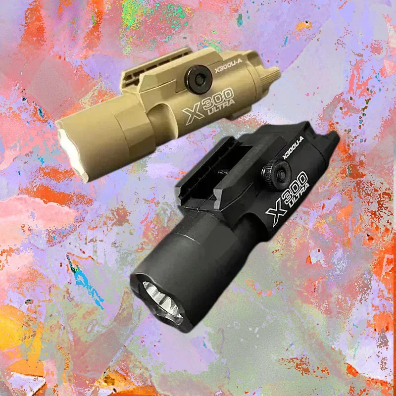 Daily Outdoor Illumination Torch X300 X400 Rail Mount LED Flashlight Two Color Options for Travel Camping Evening Walks