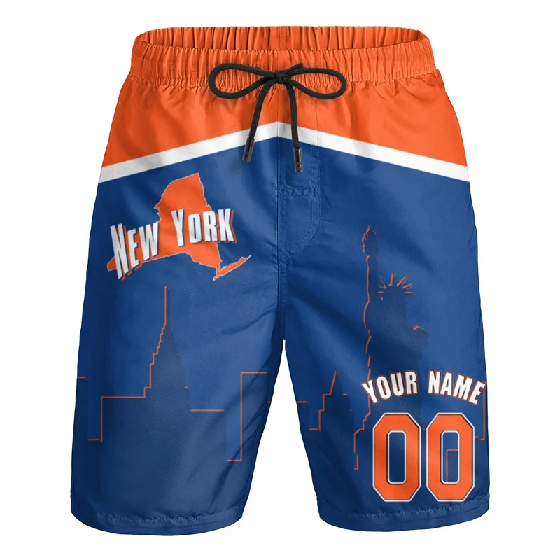 Pantalones cortos para fanáticos del baloncesto con gráficos de Miami City, regalos, pantalones cortos 3D Hip Hop y2k, traje de baño Hawaiano de