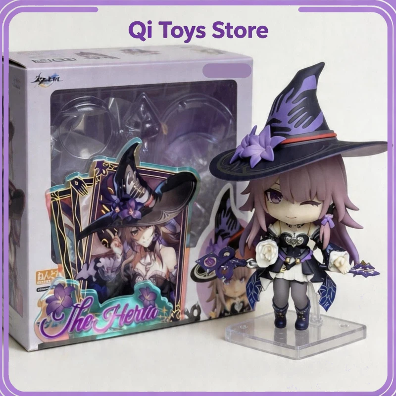 

10cm Honkai: Star Rail The Herta Figure Q Version Model Collect Toy Highly Articulated Action Figure Desk Decor Birthday Gift