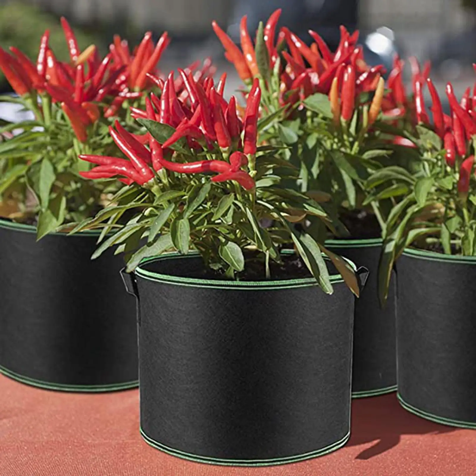 庭用ファブリックグローバッグ、不織布エアレーションポット、野菜、40ガロン