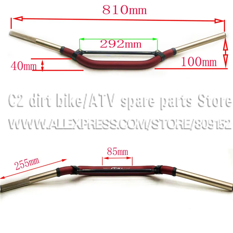 IGP Motorycle Handlebar Bar Aluminum High Quality 1-1/8\