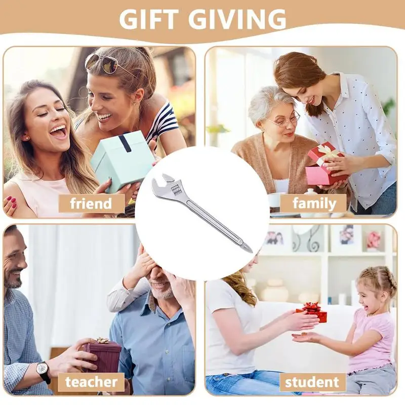 하드웨어 모양 펜, 창의적인 글쓰기 볼펜, 파이프 렌치, 펜치, 스패너 디자인, 부드러운 글쓰기 만화