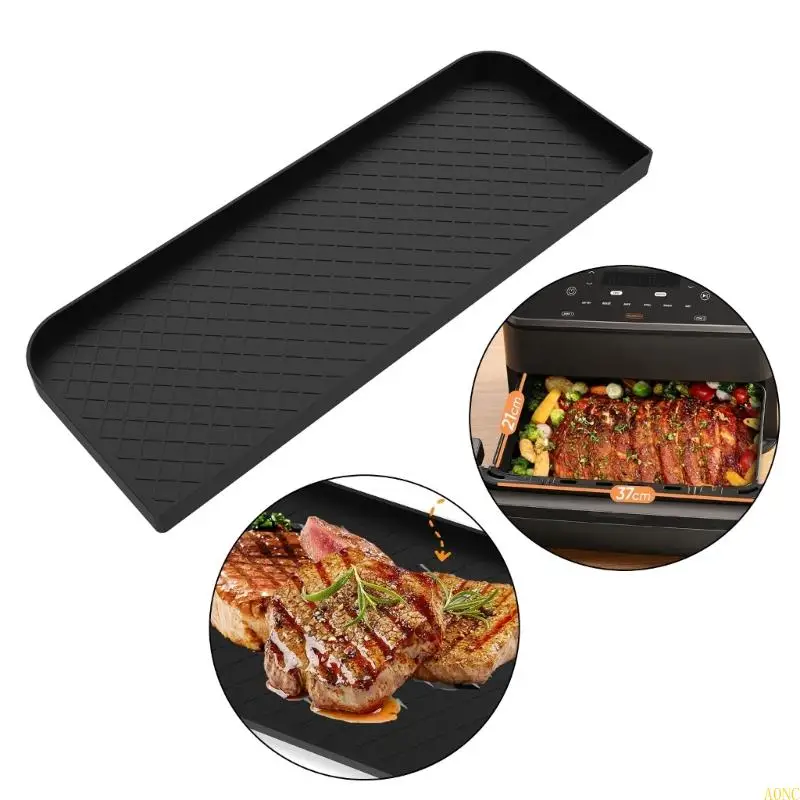 A0NC 열 방지 실리콘 조미료 8.5L-10L 에어 프라이드 머신 다목적 부엌 도우미 재사용 스토리지 랙