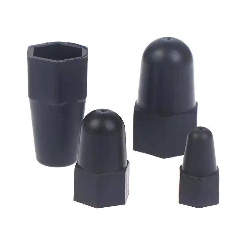 10PCS Hex Screw Protective Sleeve Lengthen Nut Cap Hexagonal Nut M6 M8 M10 M12PE Plastic Nut Protection Caps