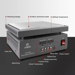 HP-B200/B250/B280 Verwarmingsapparatuur Multifunctioneel Voorverwarmingsplatform 220V 1200W Verwarmingsplaat Voor Pcb-Telefoonreparaties Enz. Verwarming