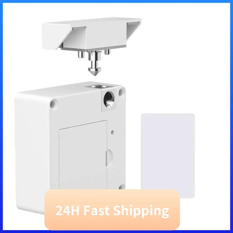 

Drawer Lock Card NFC Punch-Free White Electronic Lock Suitable For Wooden Cabinet Locker Cabinet
