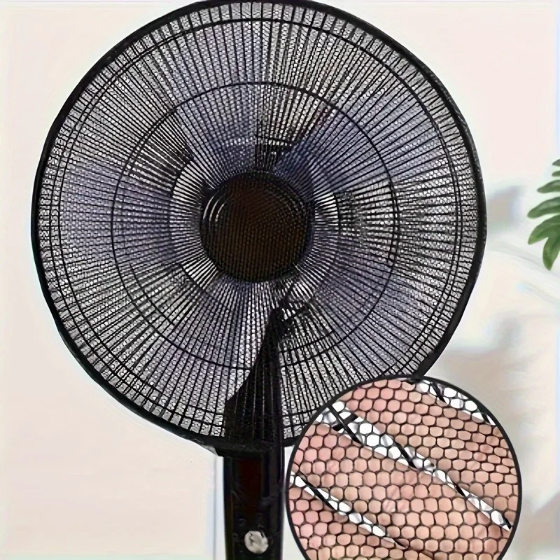 Washable Fan Dust Cover - Safety Net with Finger Guard, Enhancing Air Quality for Home and Office Fans